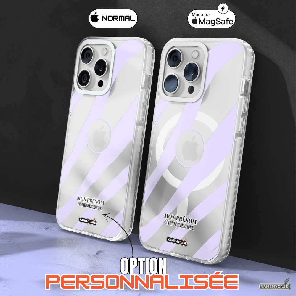 Coque iPhone Transparente - Lavande Attack