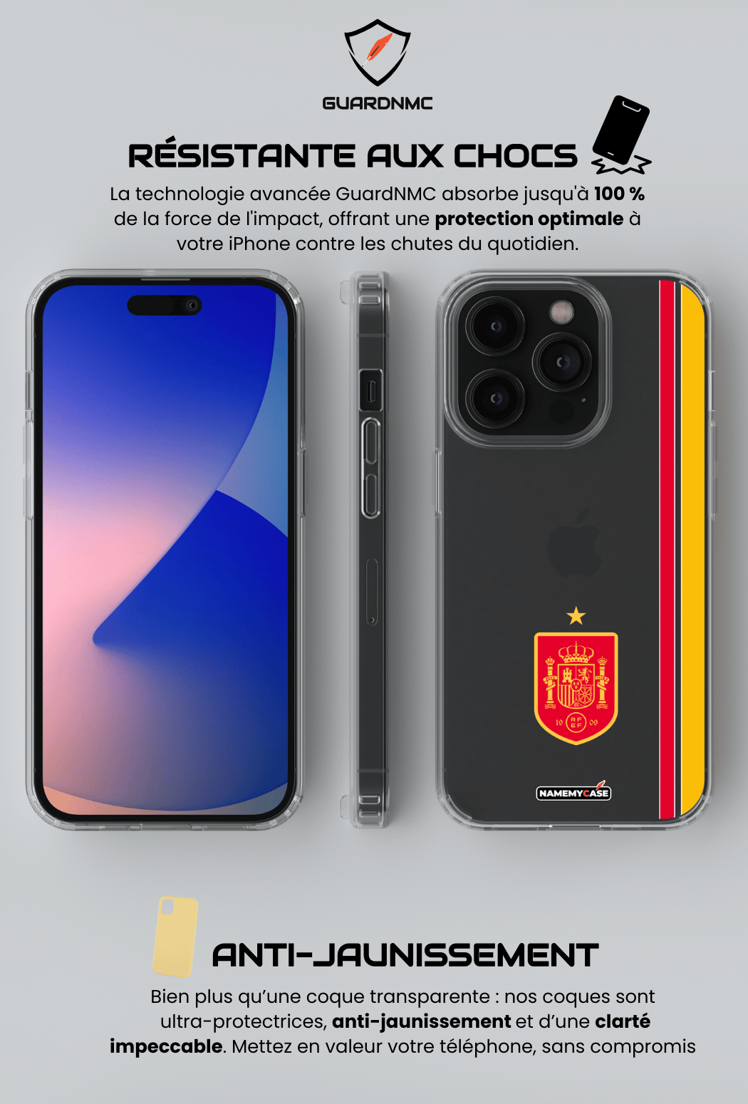 Coque iPhone Transparente - Espagne