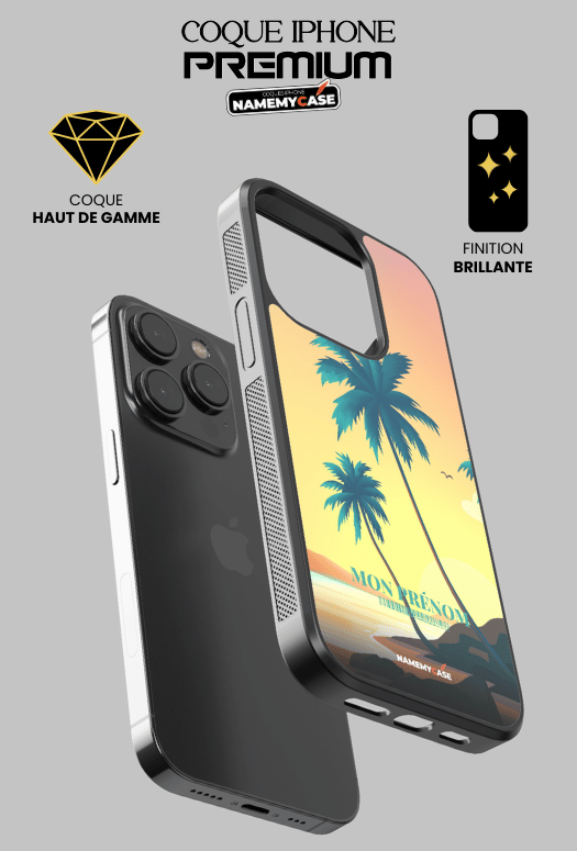 Yellow palm - IPhone Coque Personnalisée