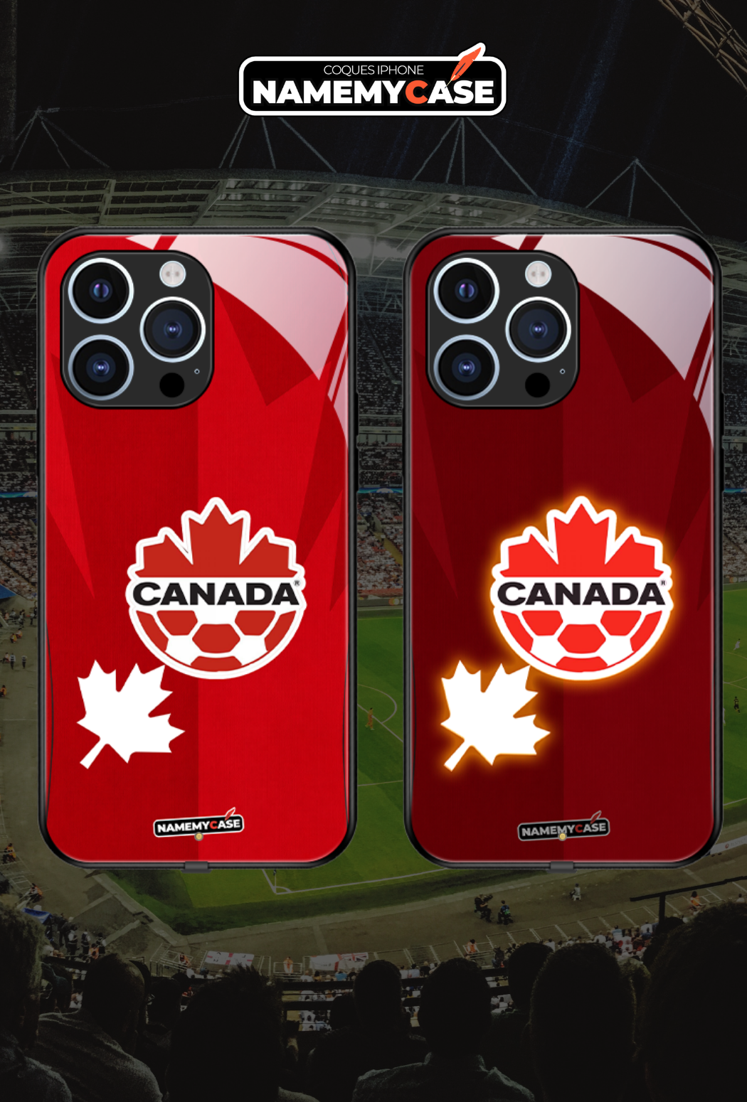 Coque iPhone LED - Maillot Coupe du Monde Canada