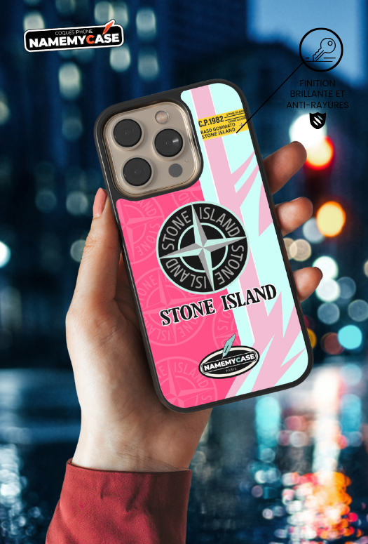 Coque iPhone - Stone Island Rose