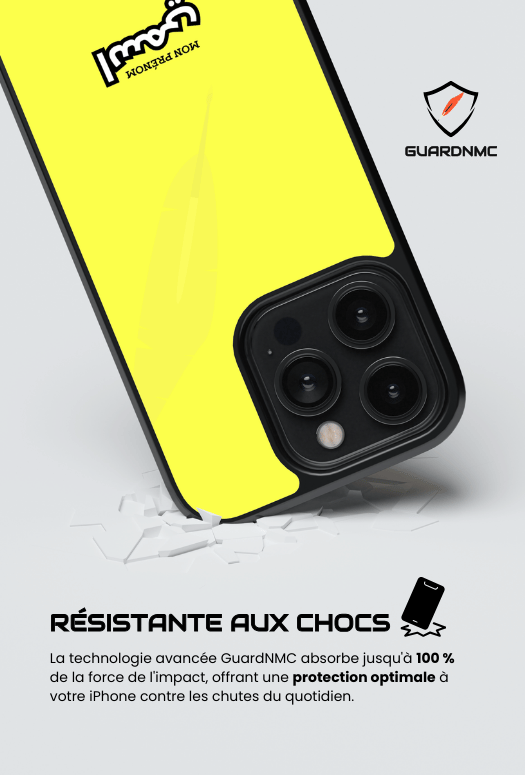 Coque iPhone - Oriental Jaune Vif