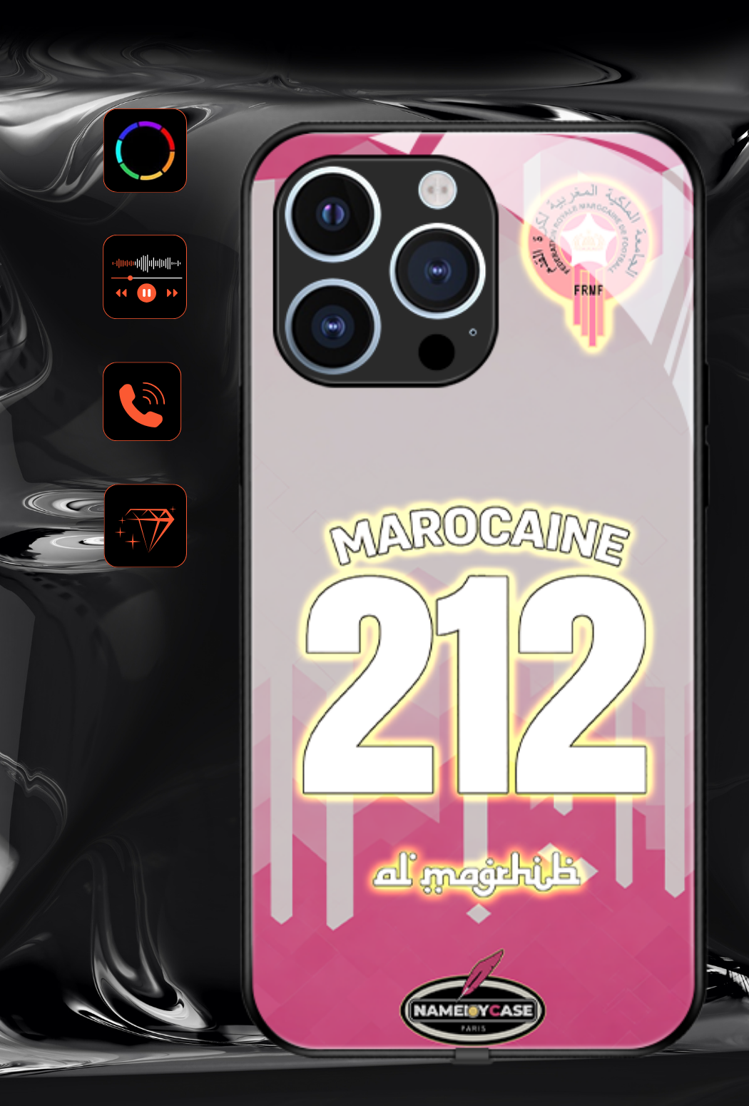 Coque iPhone LED - Marocaine 212