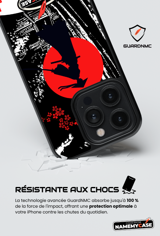 Coque iPhone - Samouraï Noir