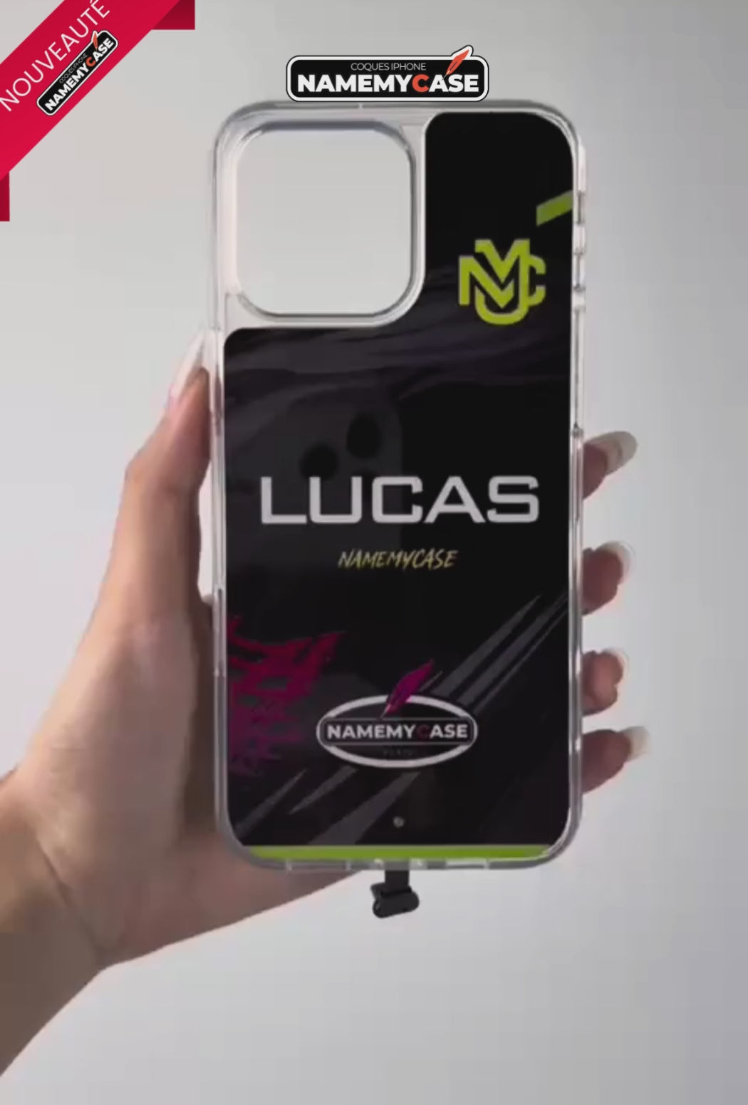 Coque iPhone LED Personnalisé - NMC