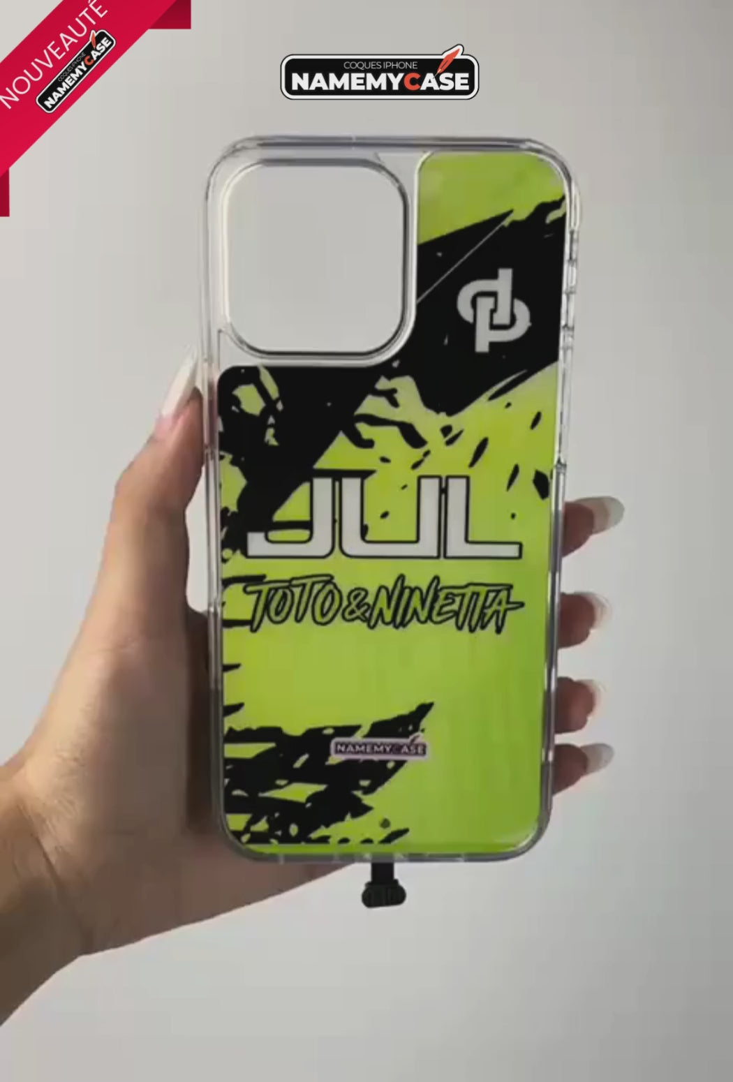 Coque iPhone LED - Jul Jaune