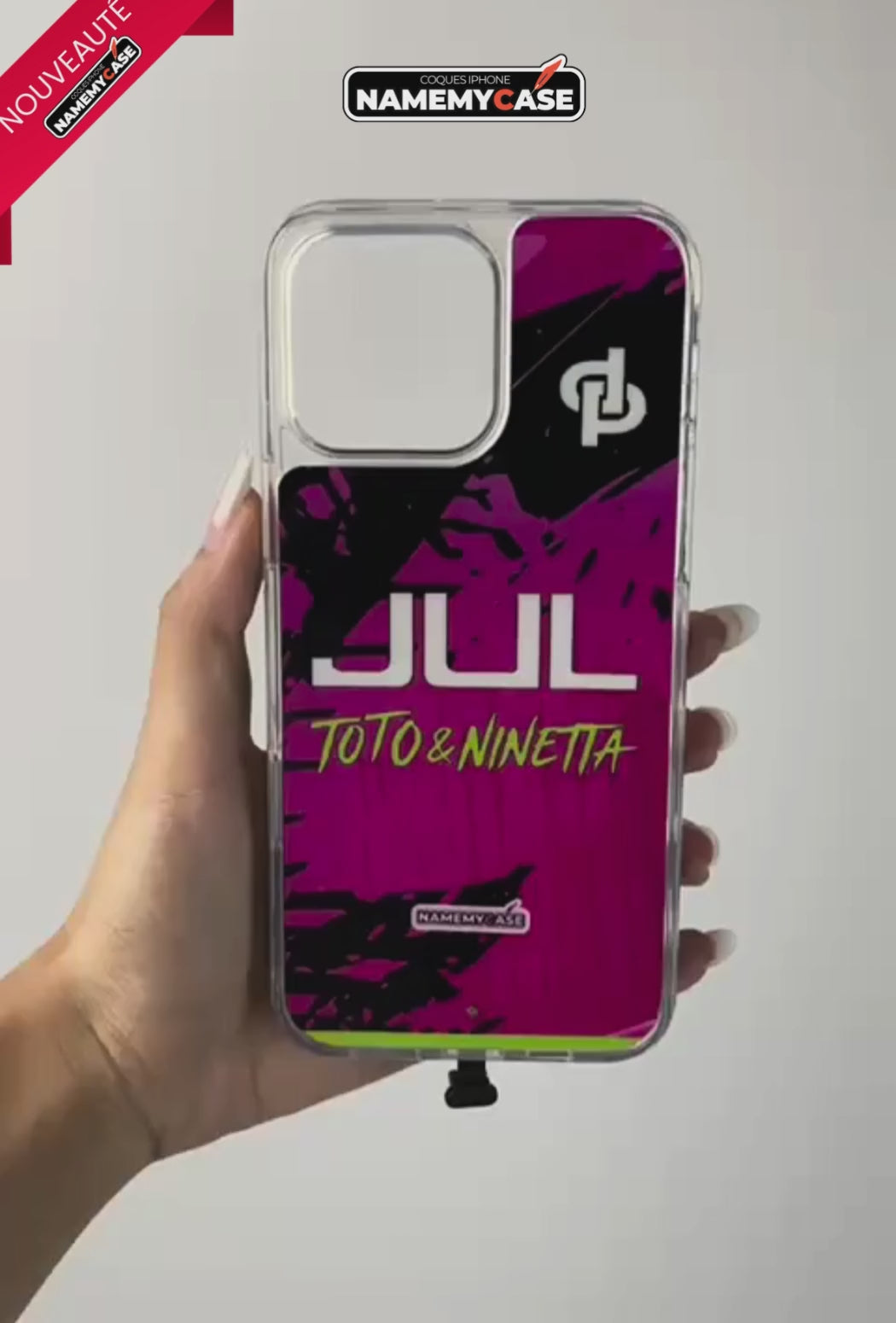 Coque iPhone LED - Jul Rose