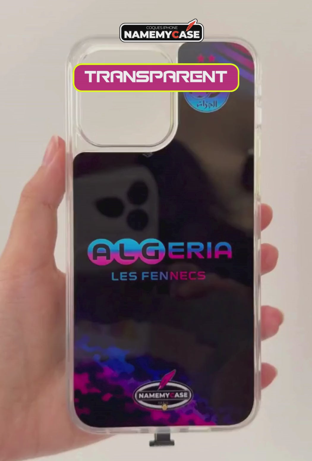 Coque iPhone LED - Algerie Fennecs