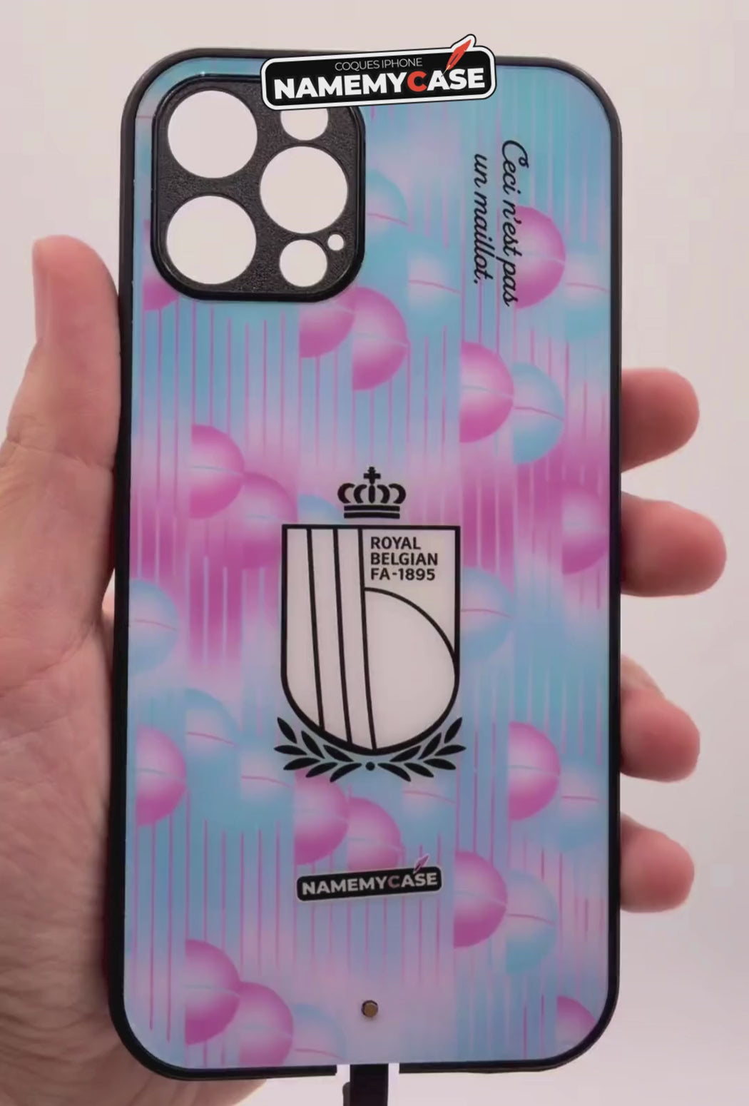 Coque iPhone LED - Maillot Coupe du Monde Belgique