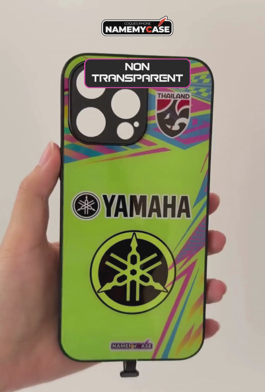 Coque iPhone LED - Yamaha Jaune