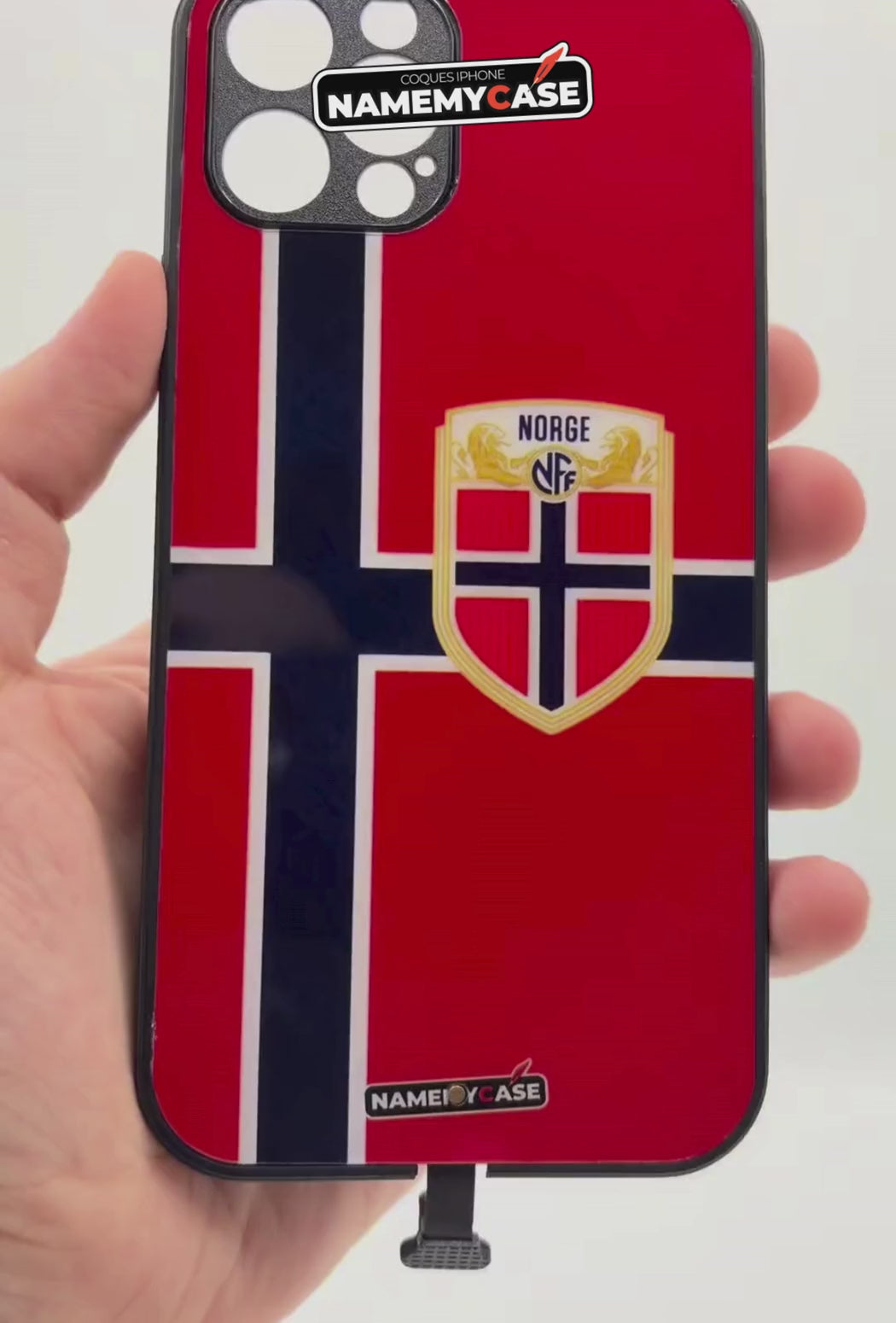 Coque iPhone LED - Maillot Coupe du Monde Norvège