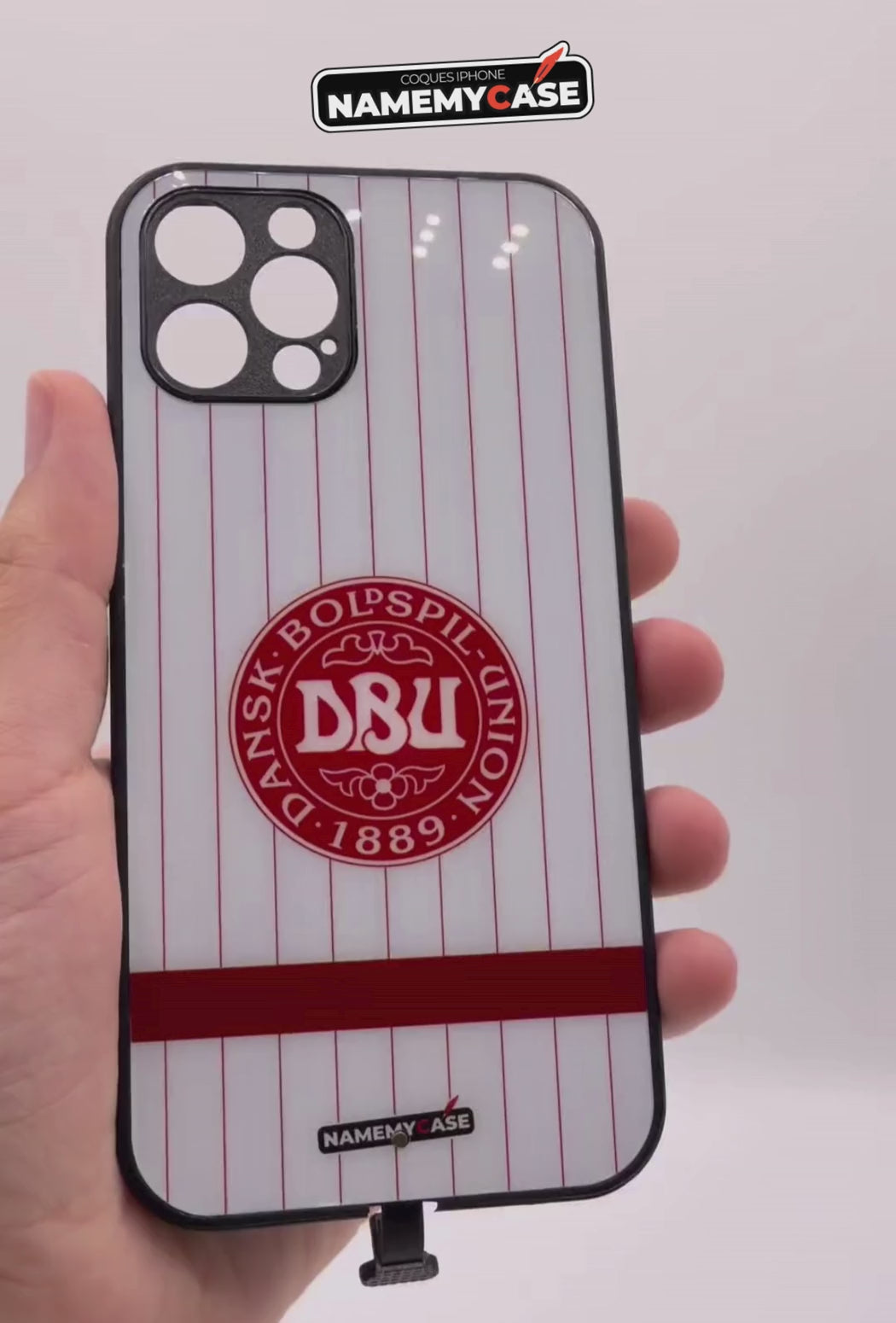 Coque iPhone LED - Maillot Coupe du Monde Danemark