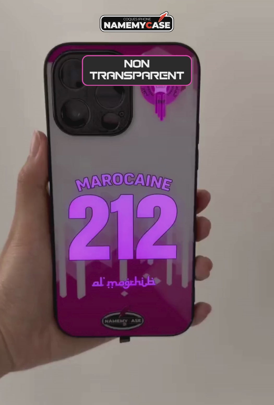 Coque iPhone LED - Marocaine 212