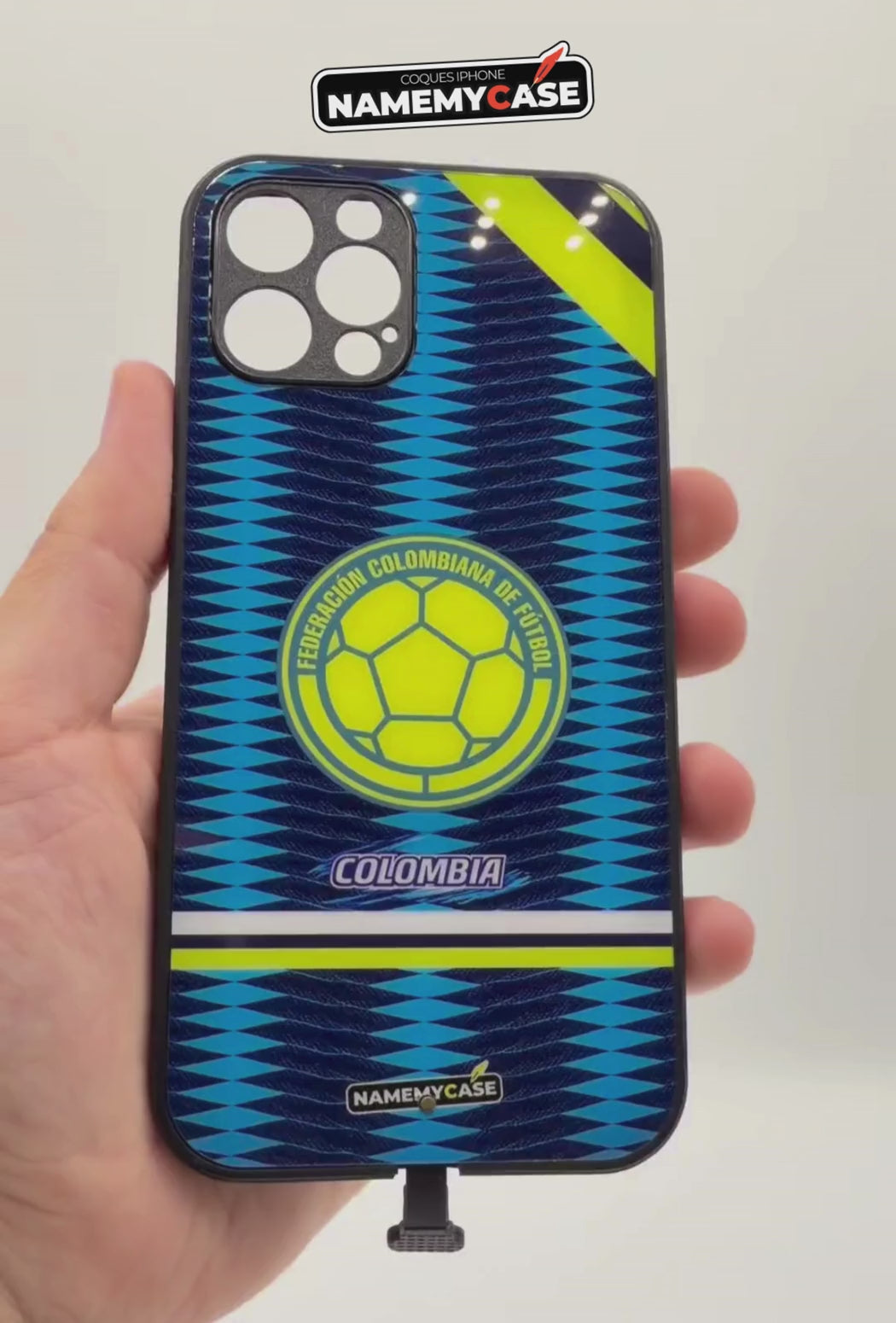 Coque iPhone LED - Maillot Coupe du Monde Colombie