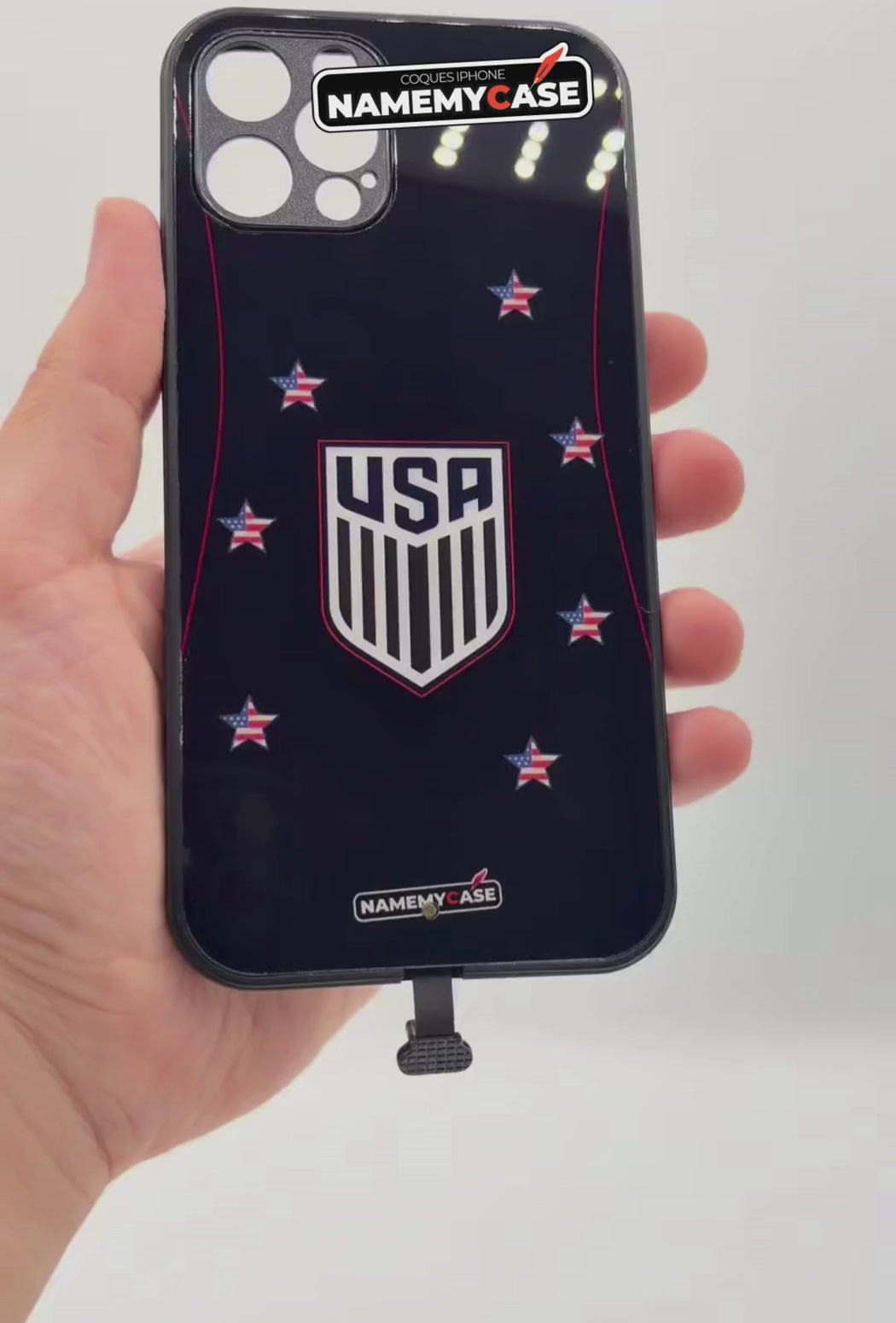 Coque iPhone LED - Maillot Coupe du Monde USA