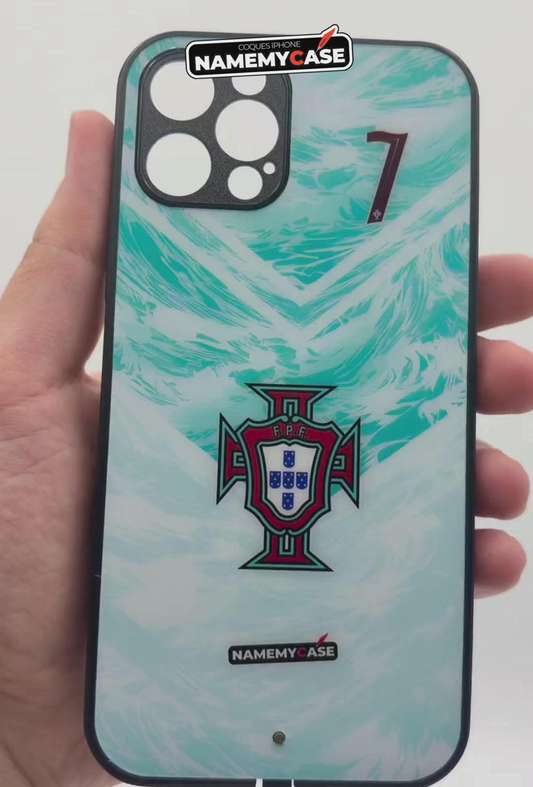 Coque iPhone LED - Maillot Coupe du Monde Portugal