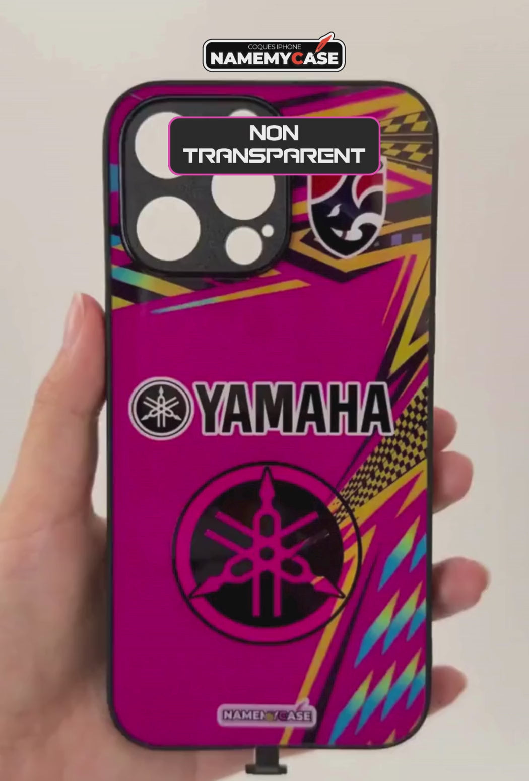 Coque iPhone LED - Yamaha Rose