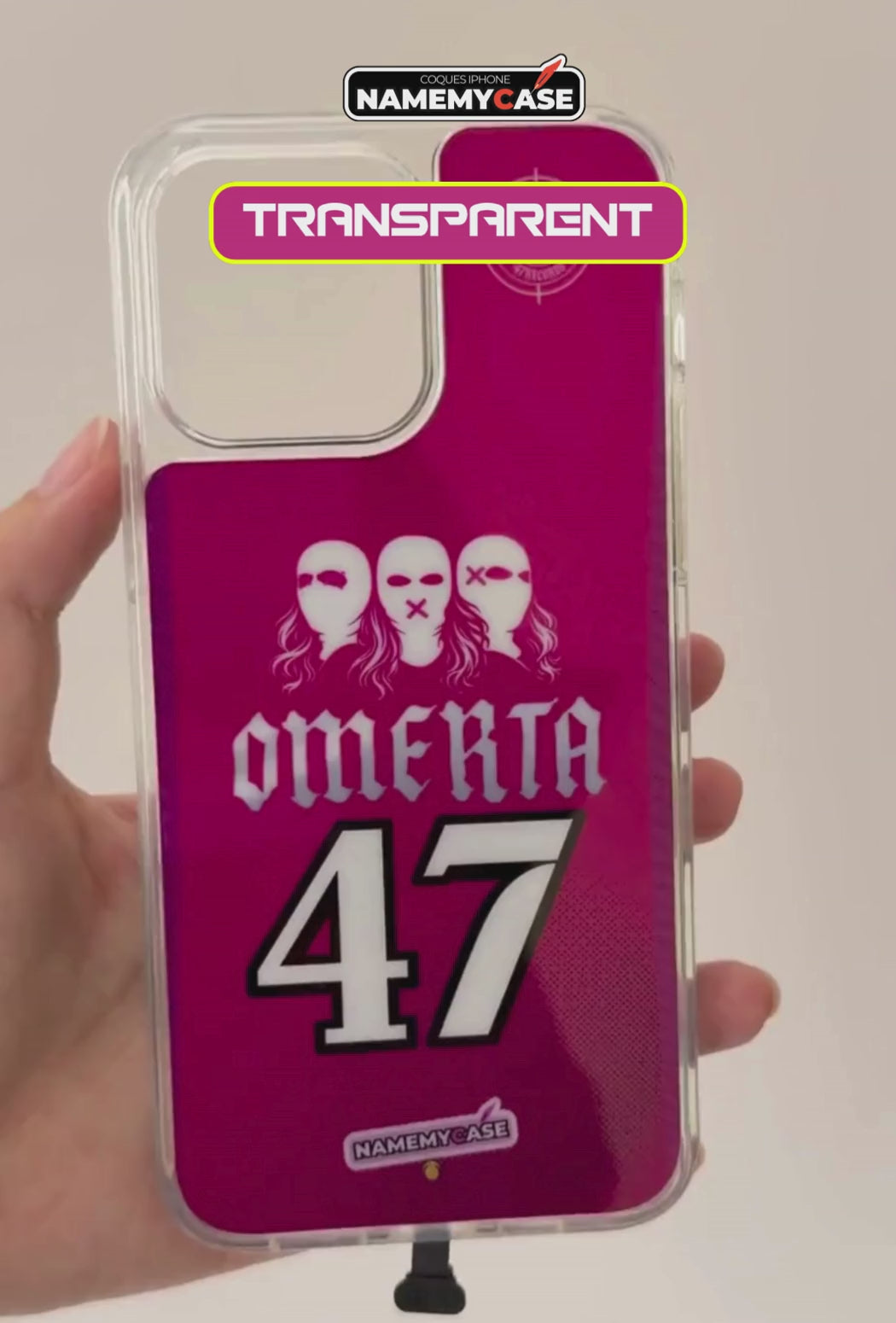 Coque iPhone LED - Omerta Rose